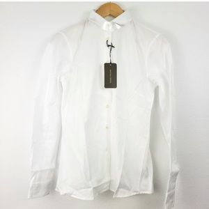 NWT Bottega Veneta White Button-Up Shirt